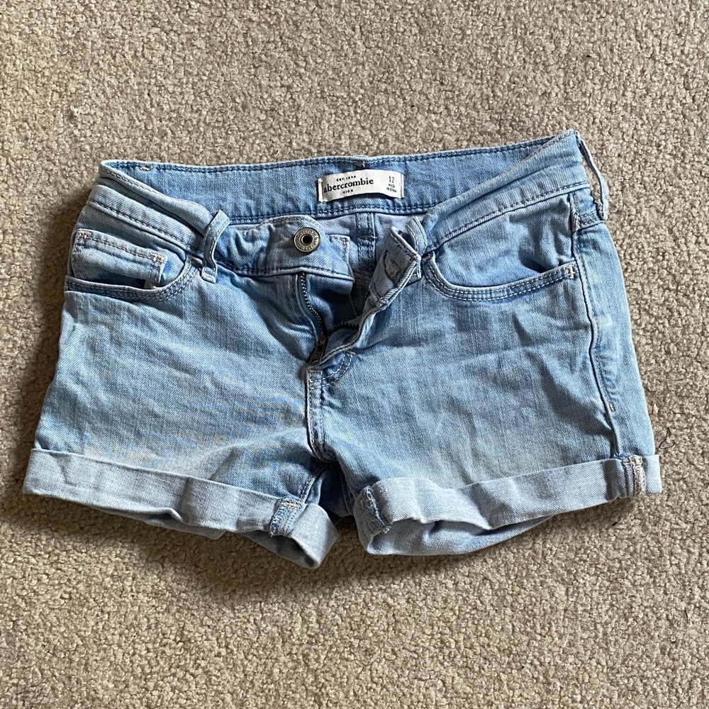 Abercrombie & Fitch Classic Blue Jean Shorts